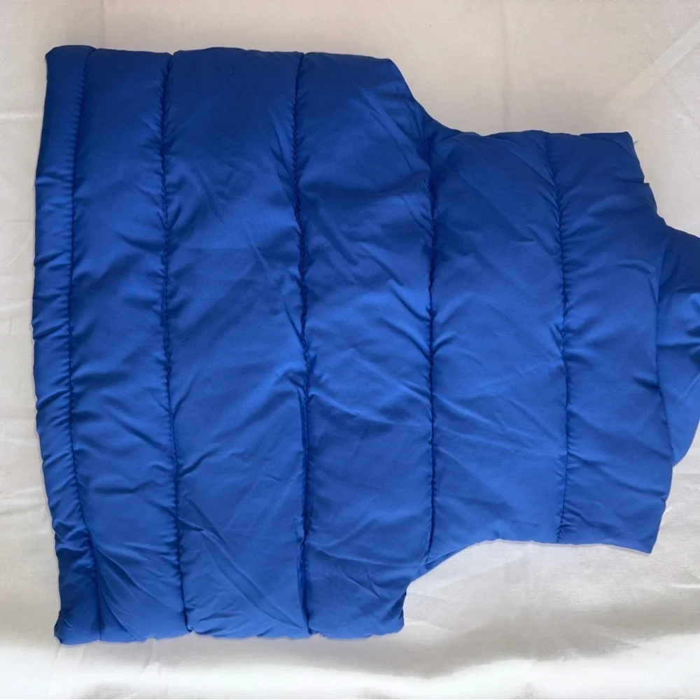 Janie and Jack Baby Puffer Full-Zip Vest. Blue. Size 12-18 months.